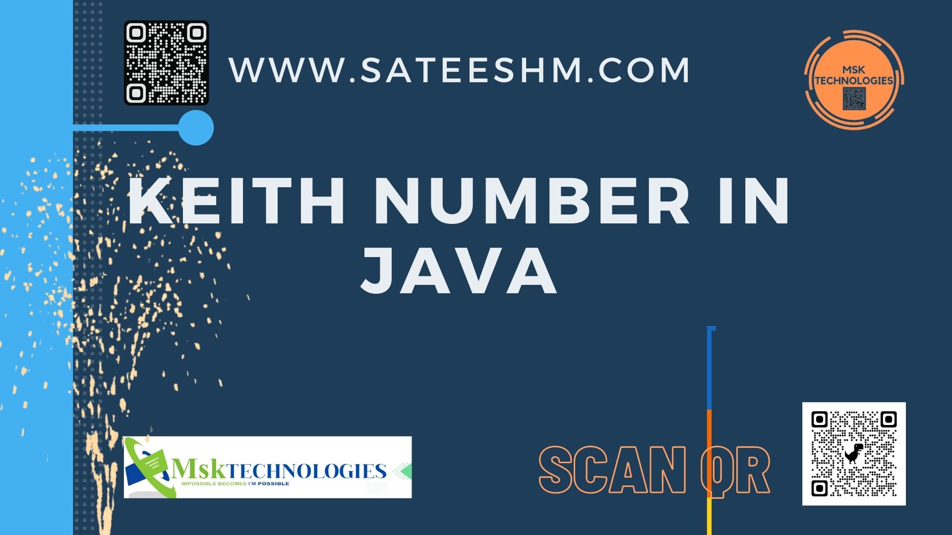 Keith Number in Java || MSK Technologies